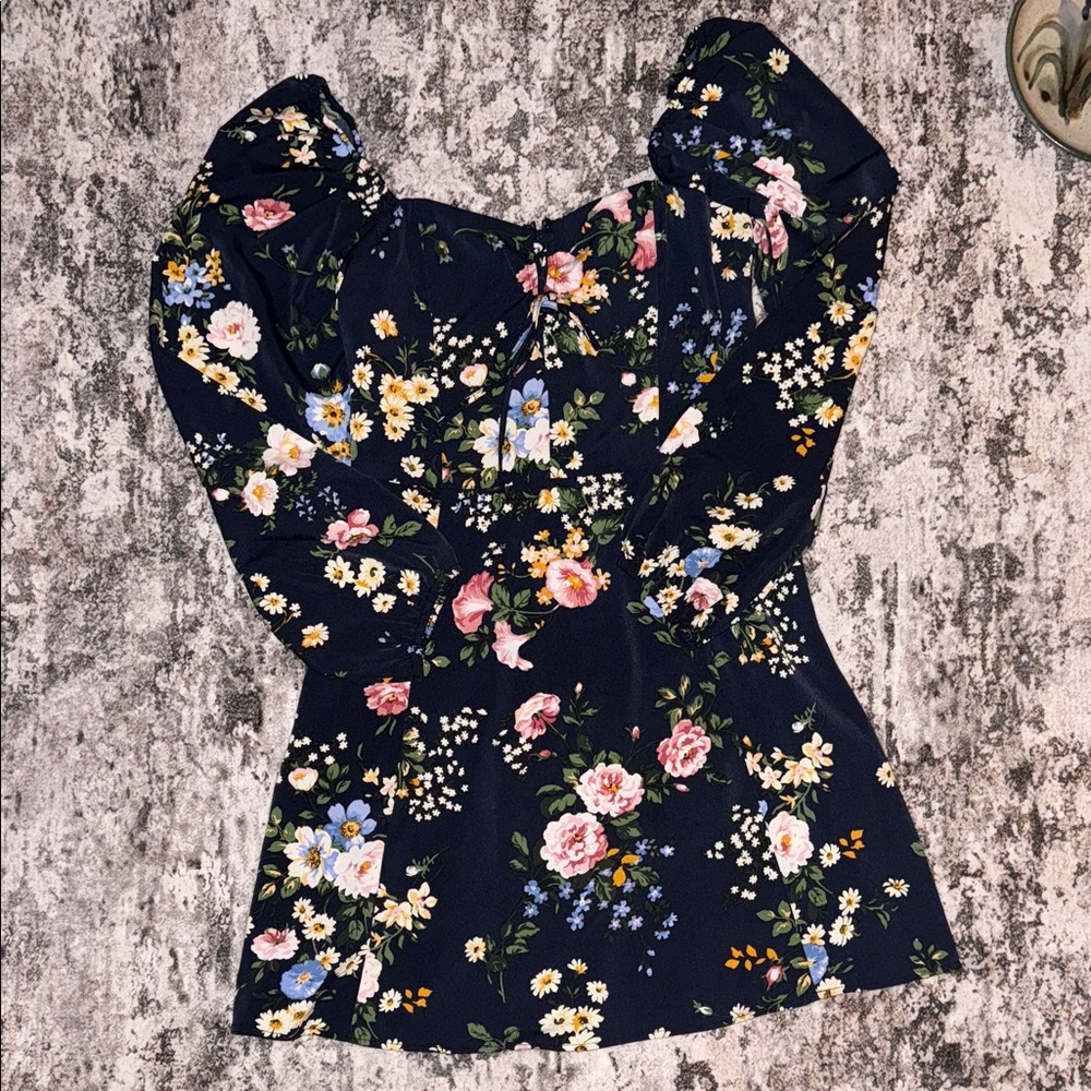 Abercrombie & Fitch Navy Floral Mini Dress